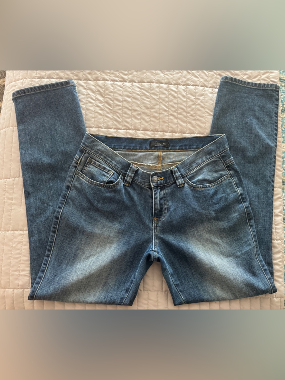 Prana Classic Light-Mid Blue Straight Leg Jeans